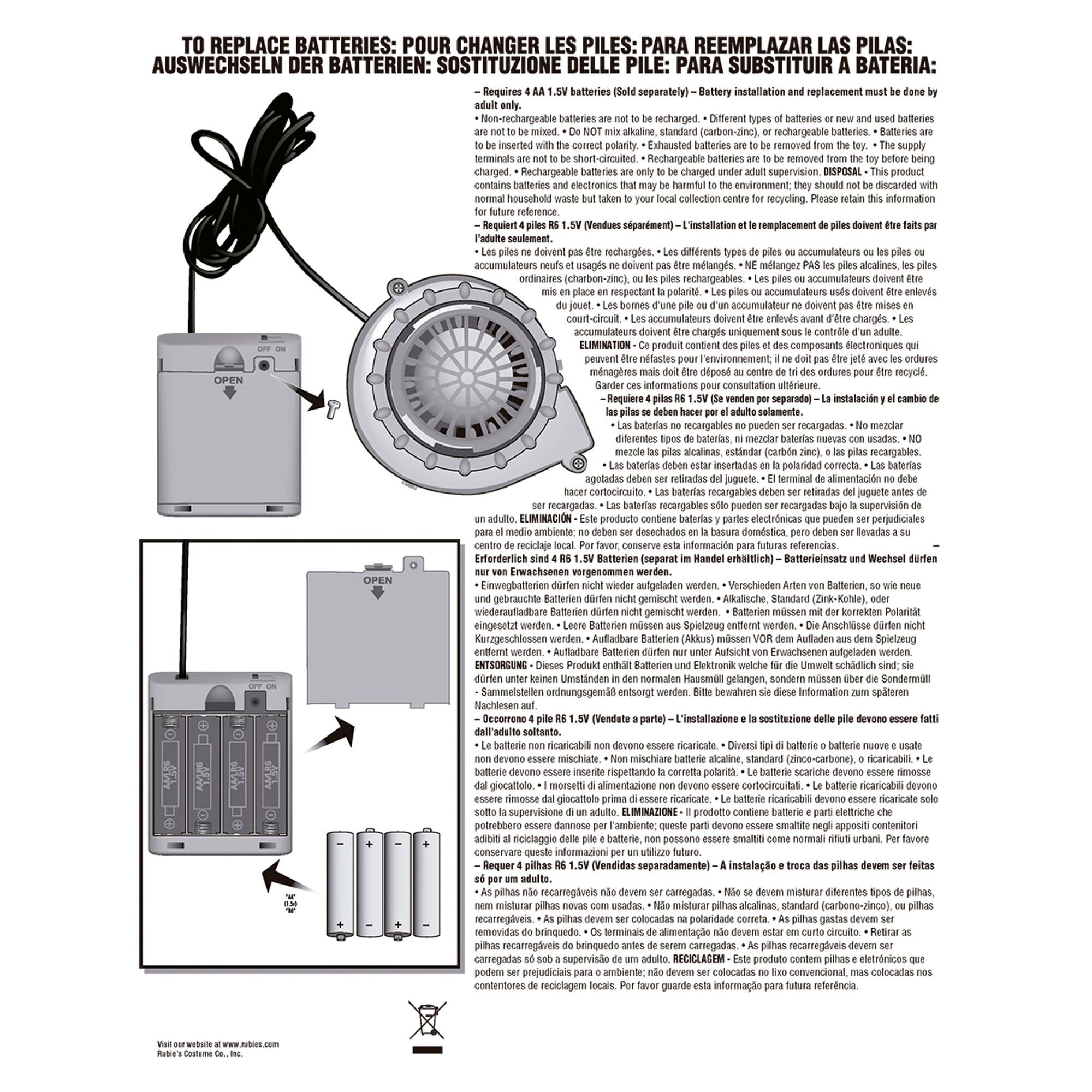 DISFRAZ TRICERATOPS HINCHABLE AD