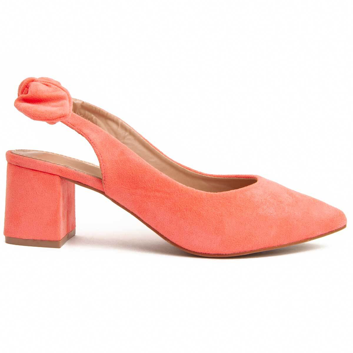 Zapato de tacón - Naranja - Altura: 6 cm