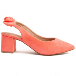 Zapato de tacón - Naranja - Altura: 6 cm