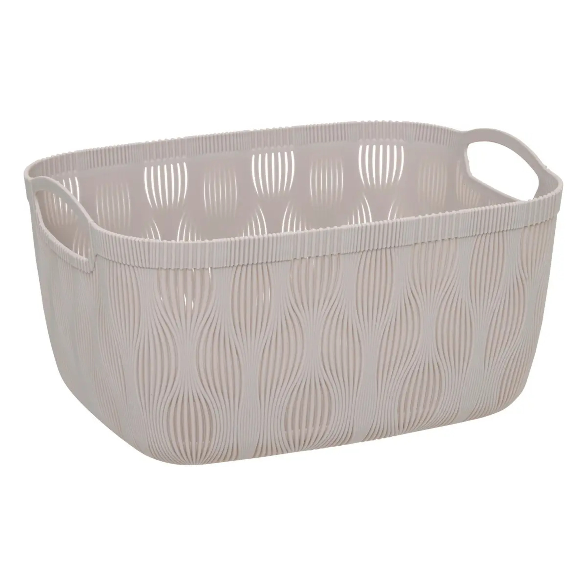 Panier à linge Leaf 15L beige