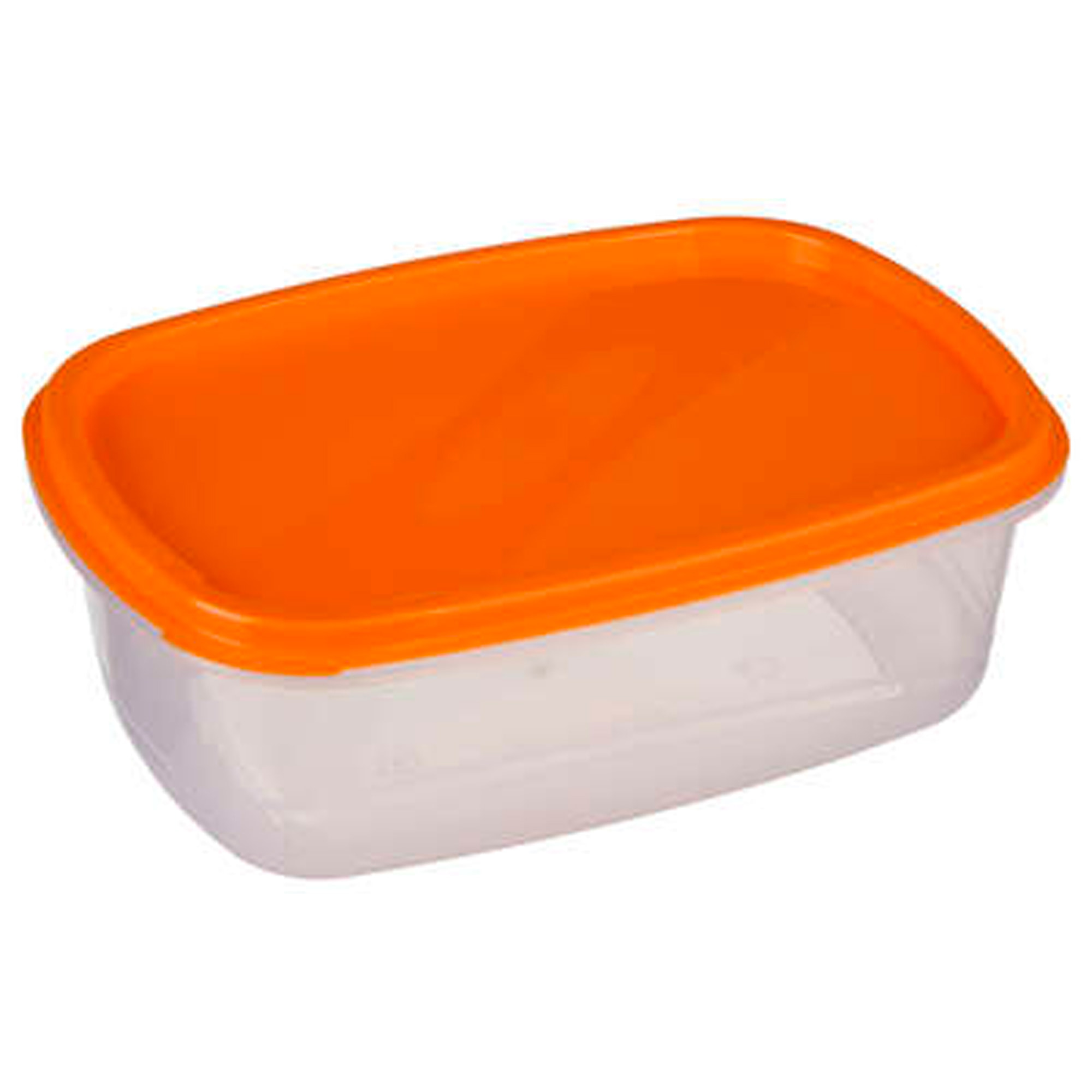Conjunto de 6 cajas de conservación de alimentos rectangular