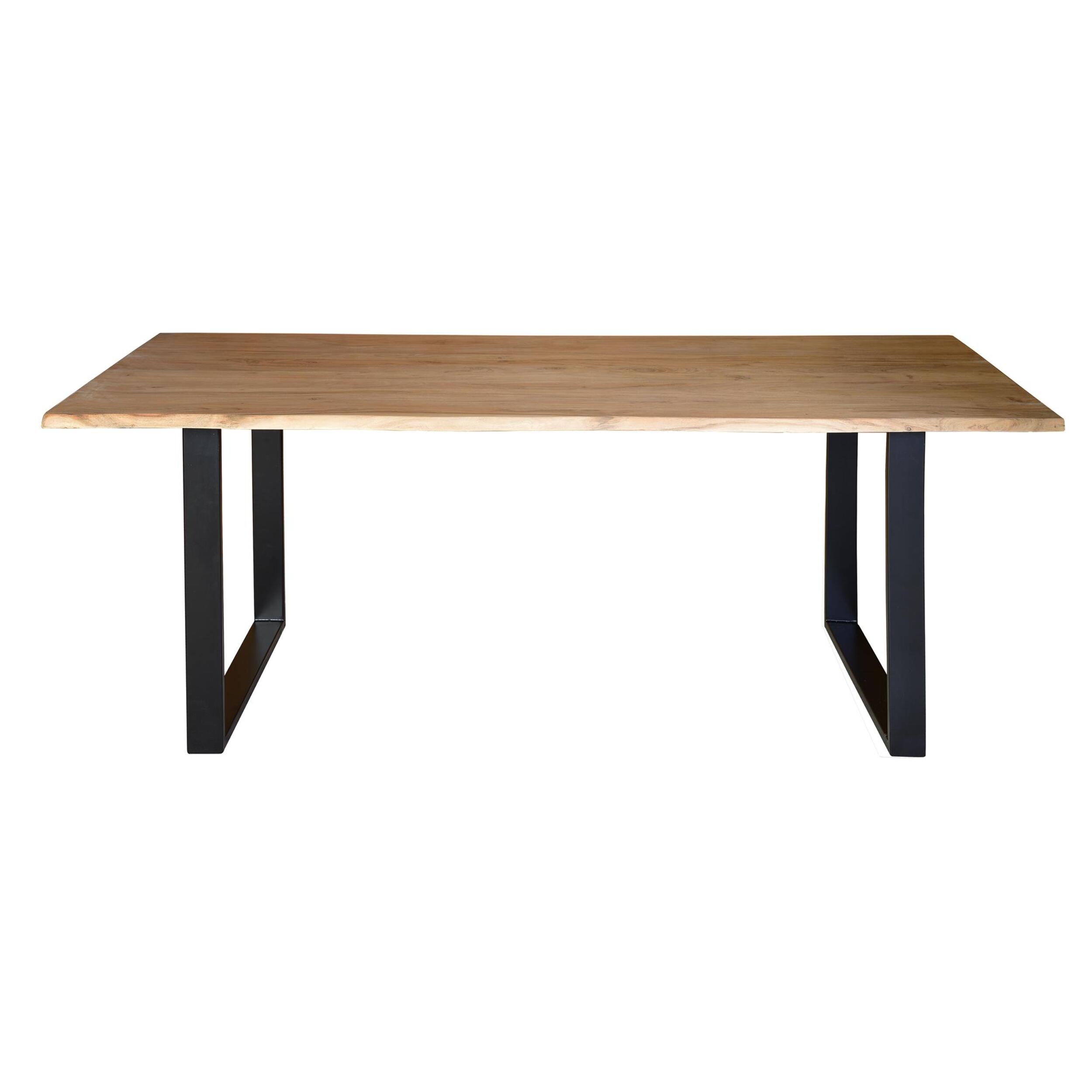 Mesa de comedor - madera de acacia y hierro