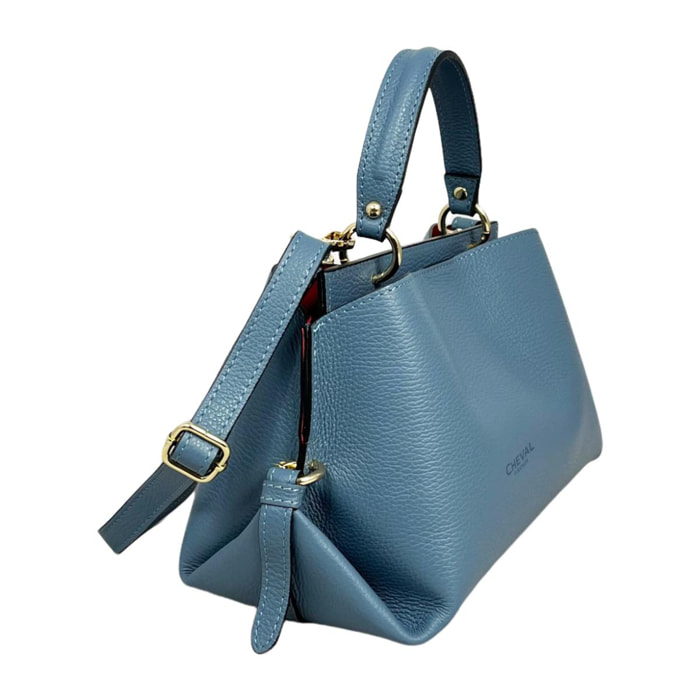 Borsa a mano Cheval Firenze Bianca Mini Azzurro