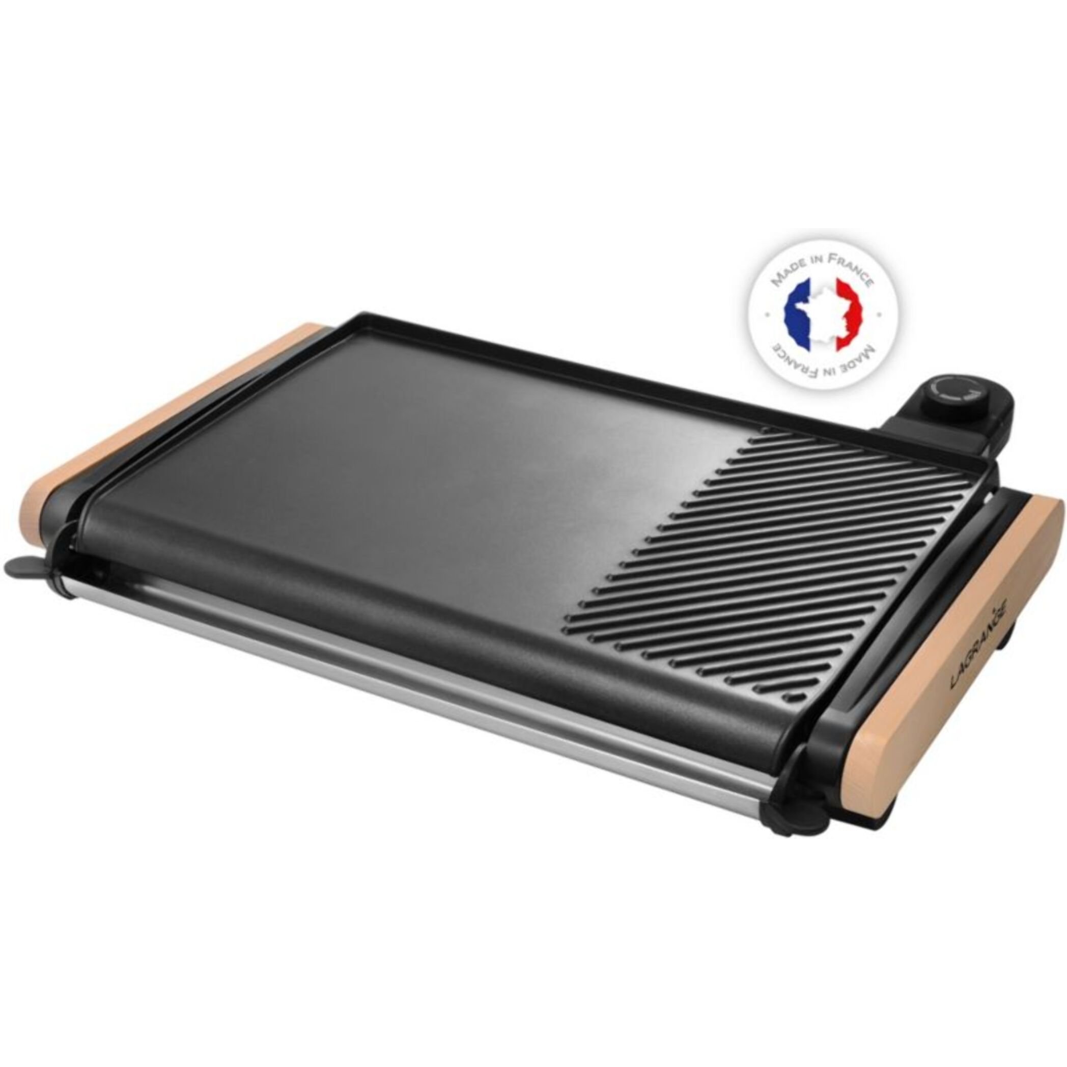 Plancha électrique LAGRANGE 229012 bois clair à poser, 43x28 cm
