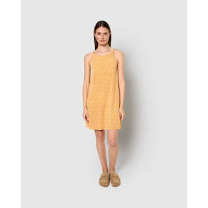 Camisón corto tirantes crepe diya ocre
