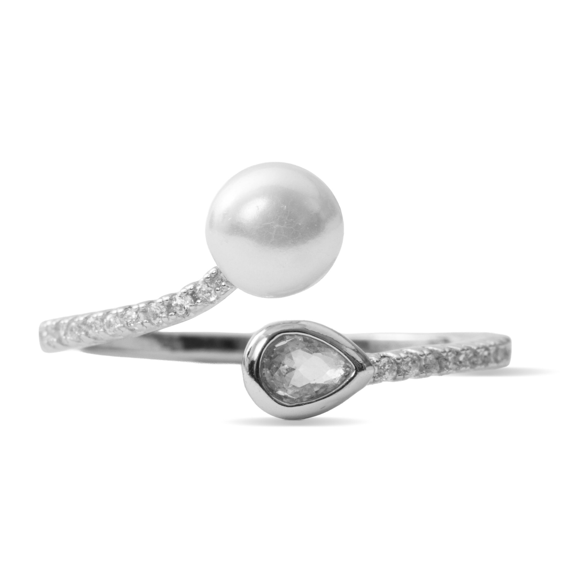 Anillo Tian acabado plata