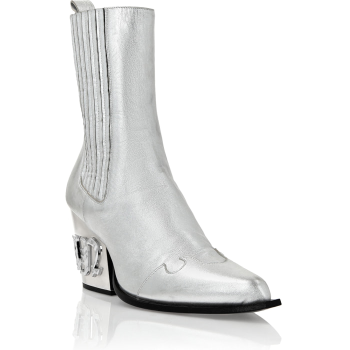 PHILIPP PLEIN Boots Mid Flat GOTHIC PLEIN