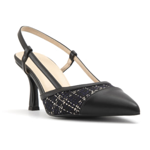 Slingback Donna colore Nero