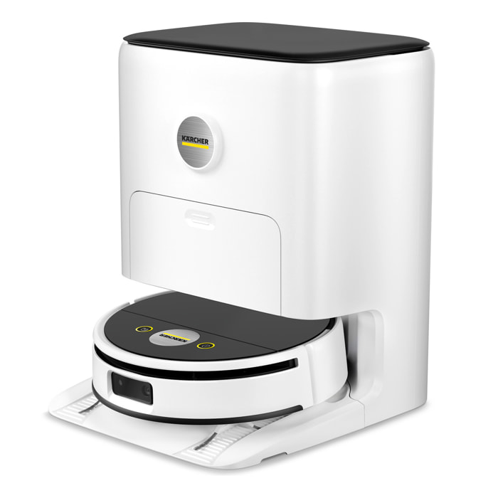 Aspirateur robot laveur KARCHER RVF7 confort EXTRA - aspire/lave/sèche tous type de sols - station vidange liquide/poussière - 160m²