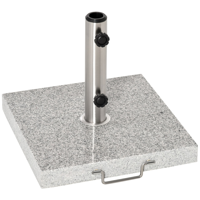 Base Sombrilla Universal con Dos Ruedas 42x42x36cm Gris