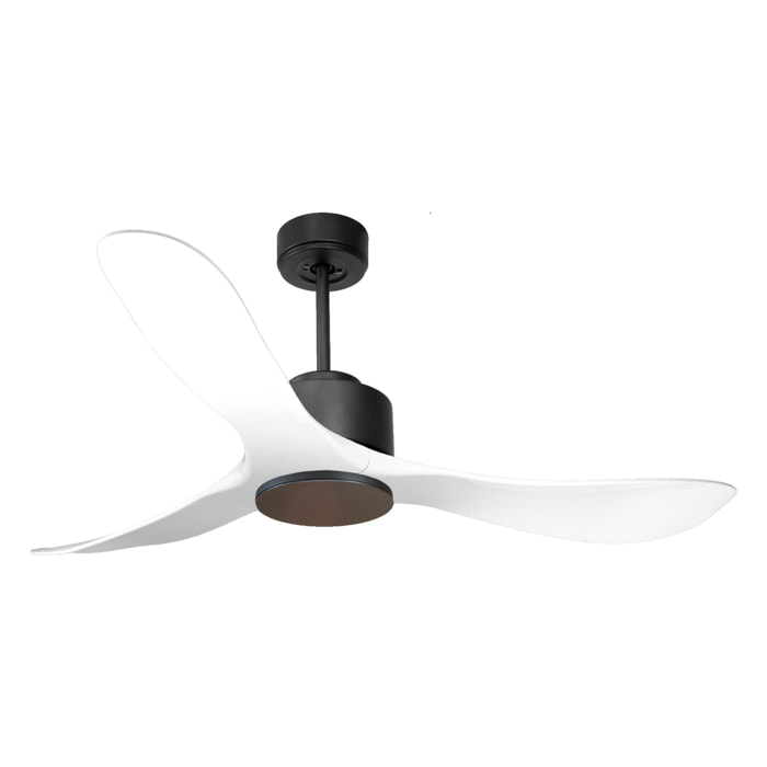 Ventilateur de plafond Wifi Moteur à courant continu Télécommande Hypersilence Mémoire Shopify Vendible (AUTOMATIQUE) 40   W Noir