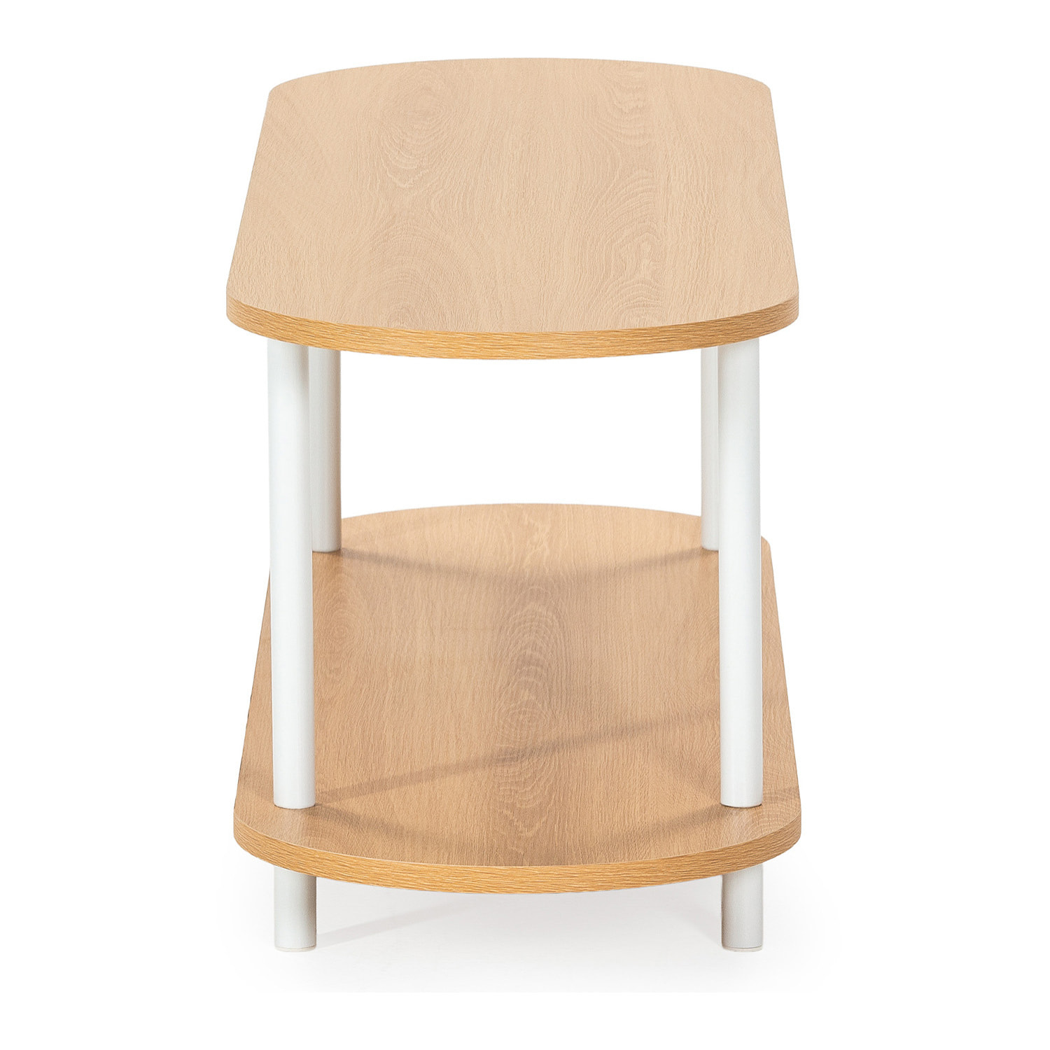 Mueble tv Montana 2 estantes efecto Roble/Blanco