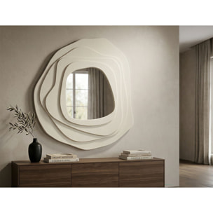 SPECCHIO DA MURO DALIA BIANCO CM 90X4X97