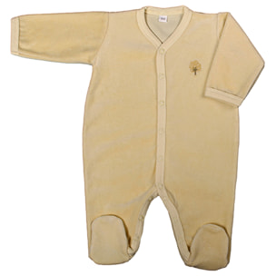 Pyjama velours coton bio Jaune