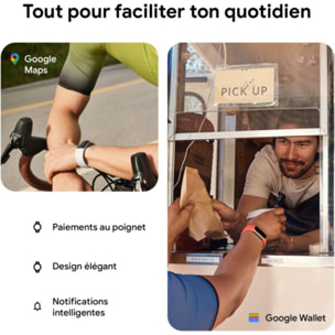 Montre santé FITBIT Charge 6 Argent et porcelaine
