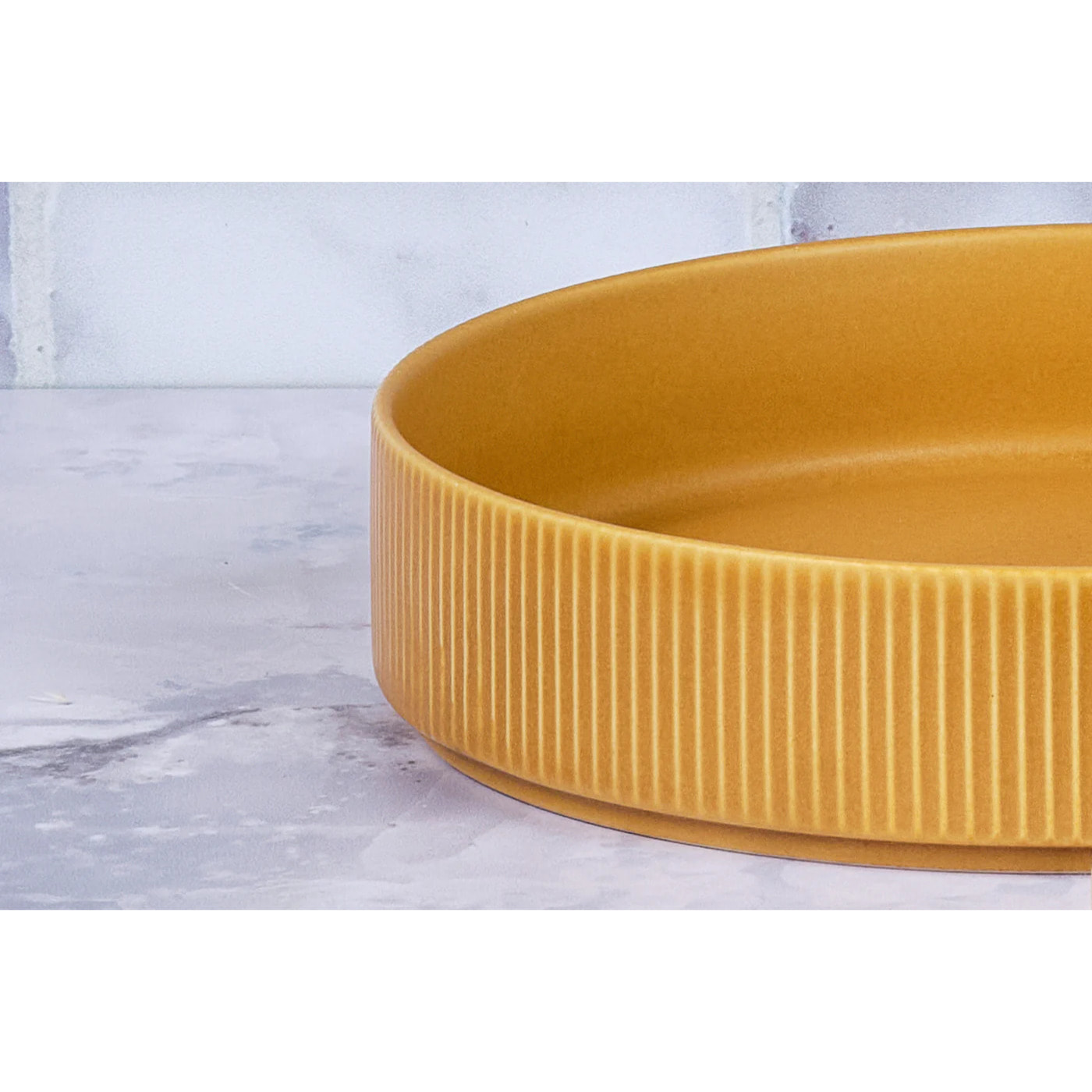 Assiette creuse SCANDI Ø21,5cm - 4 pièces - Ocre