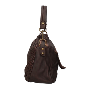 Borsa a spalla da donna In Vera pelle Made in Italy 31x18x12 cm