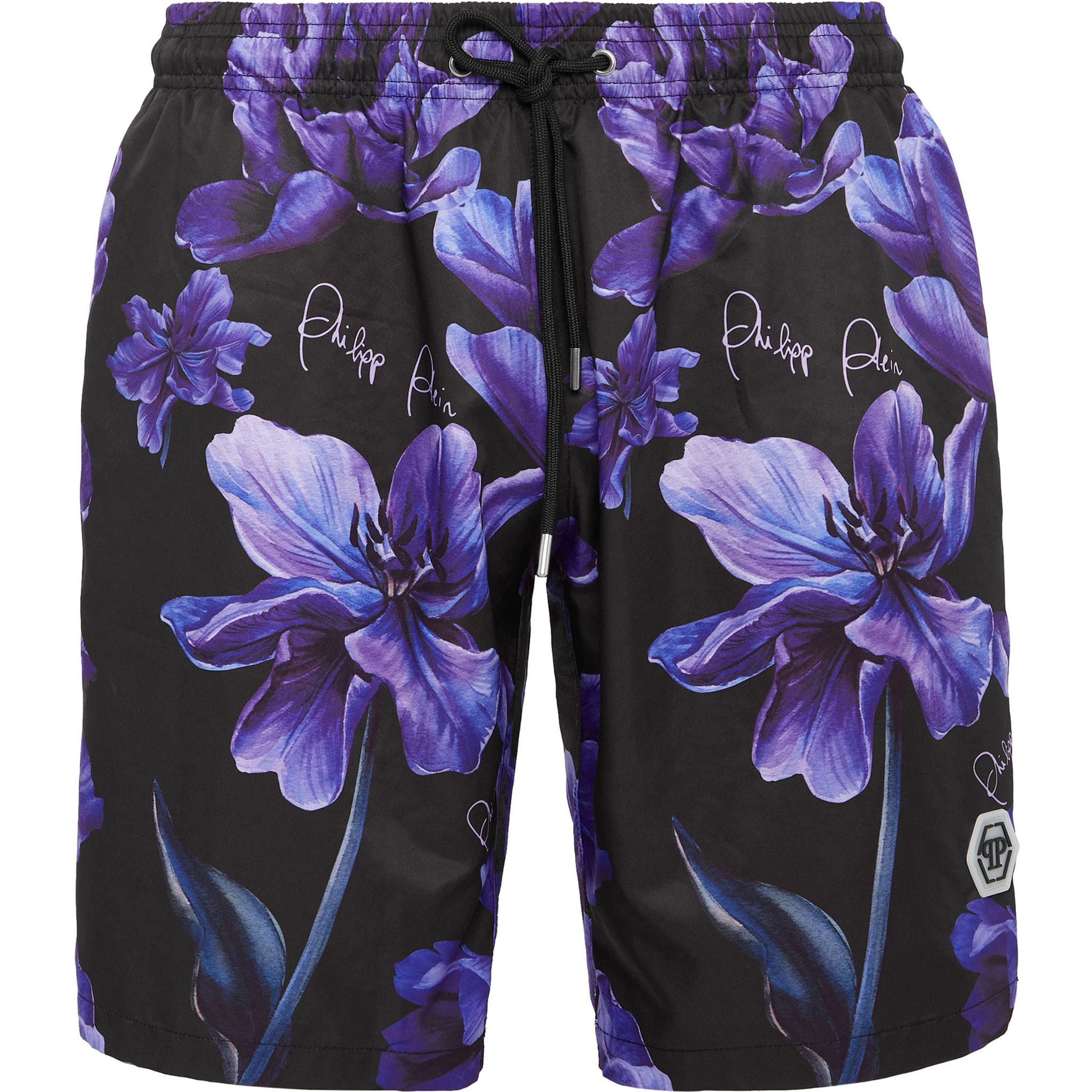 PHILIPP PLEIN Swim Trunks FLOWERS