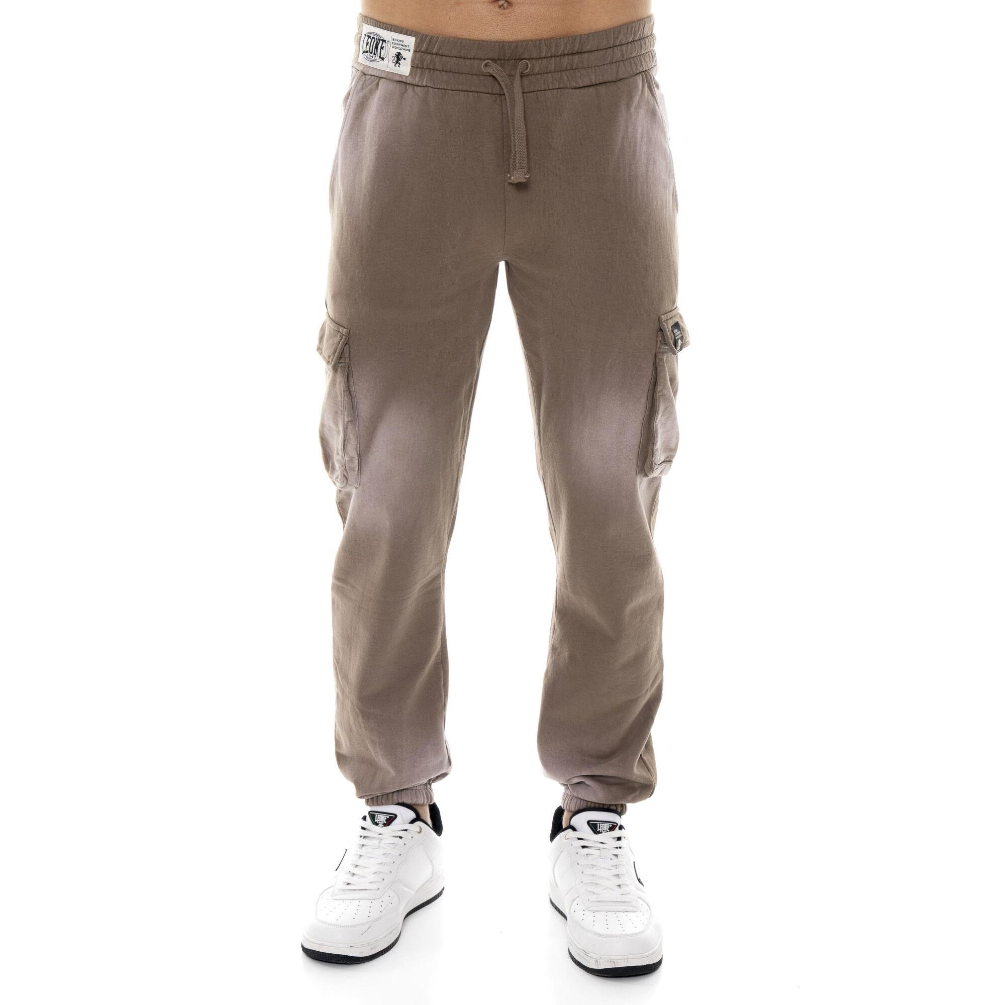 Pantalone cargo da uomo in Felpe con elastico al fondo, Leone 1947 Vintage Dept.