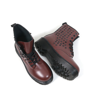 ANFIBIO FLATFORM BORCHIE CHOCOLA' BORDEAUX