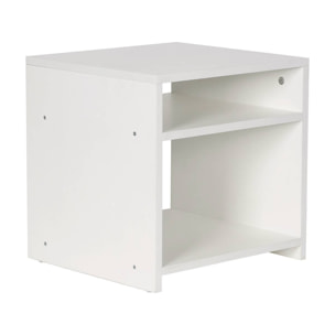 Chevet "York" 2 niches - Blanc