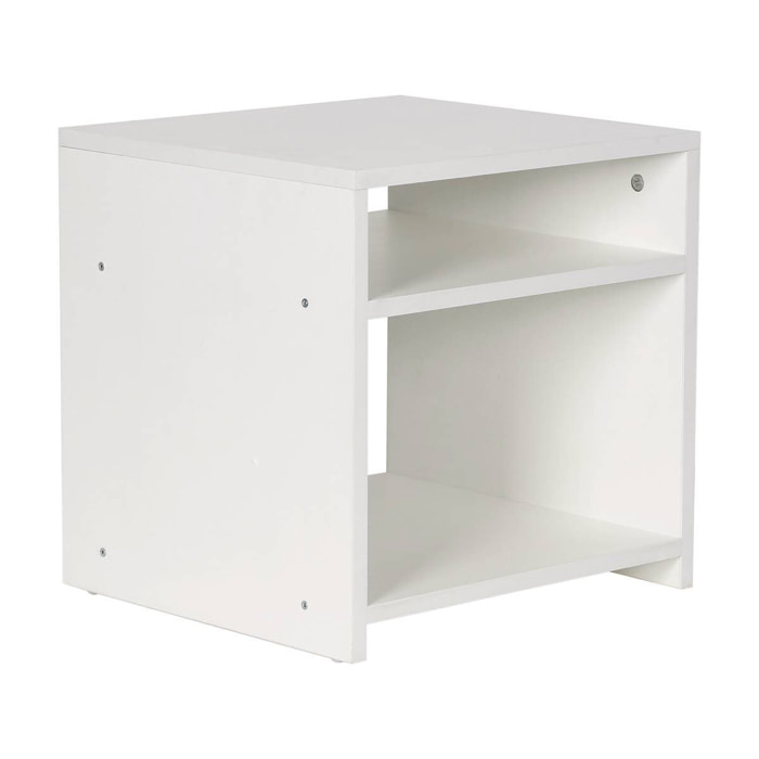 Chevet "York" 2 niches - Blanc