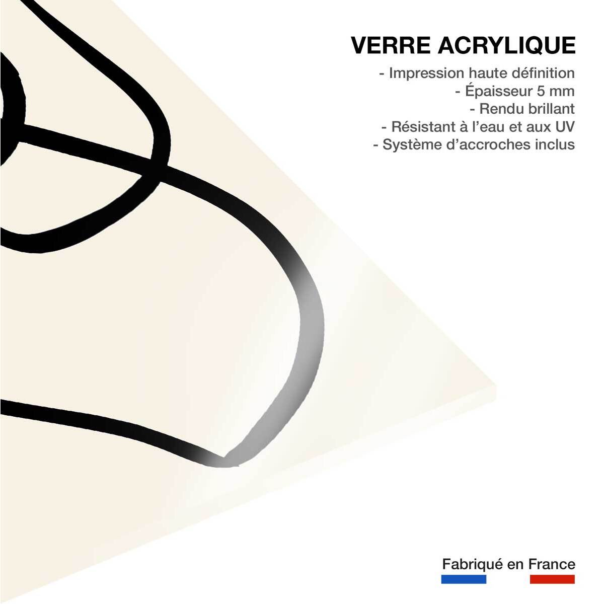 Tableau line art bold II Tableau plexiglas