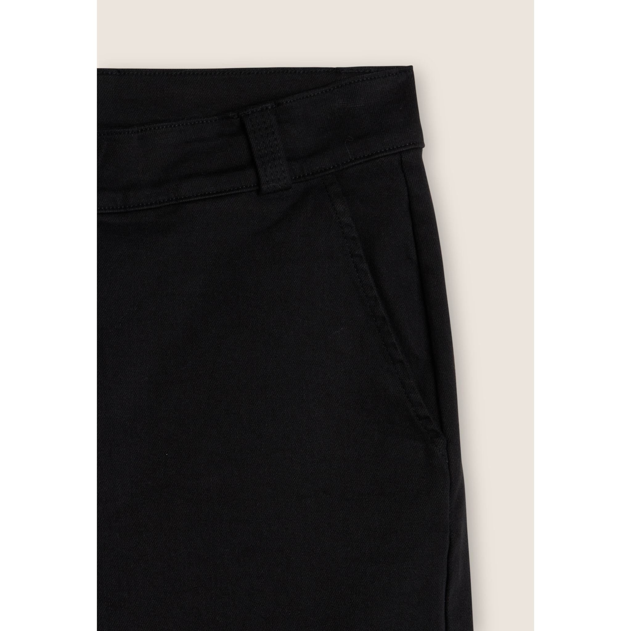 Pantaloni cropped slim fit in cotone elasticizzato