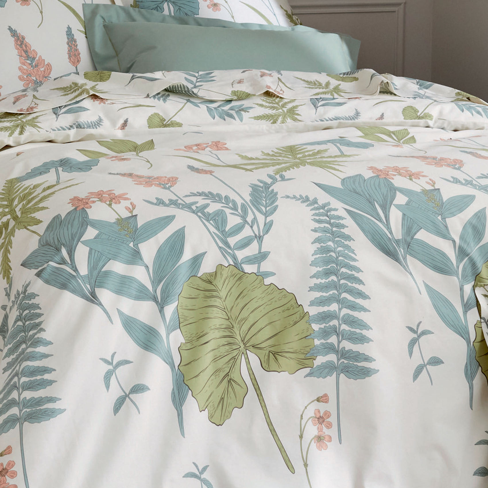 Parure de couette au style nature - Vert