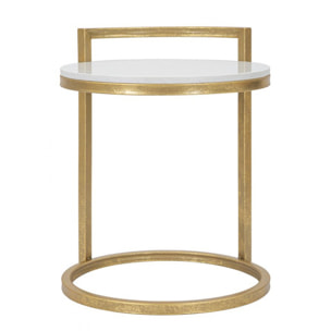 TAVOLINETTO ROUND MARBLE CM 40X43X50