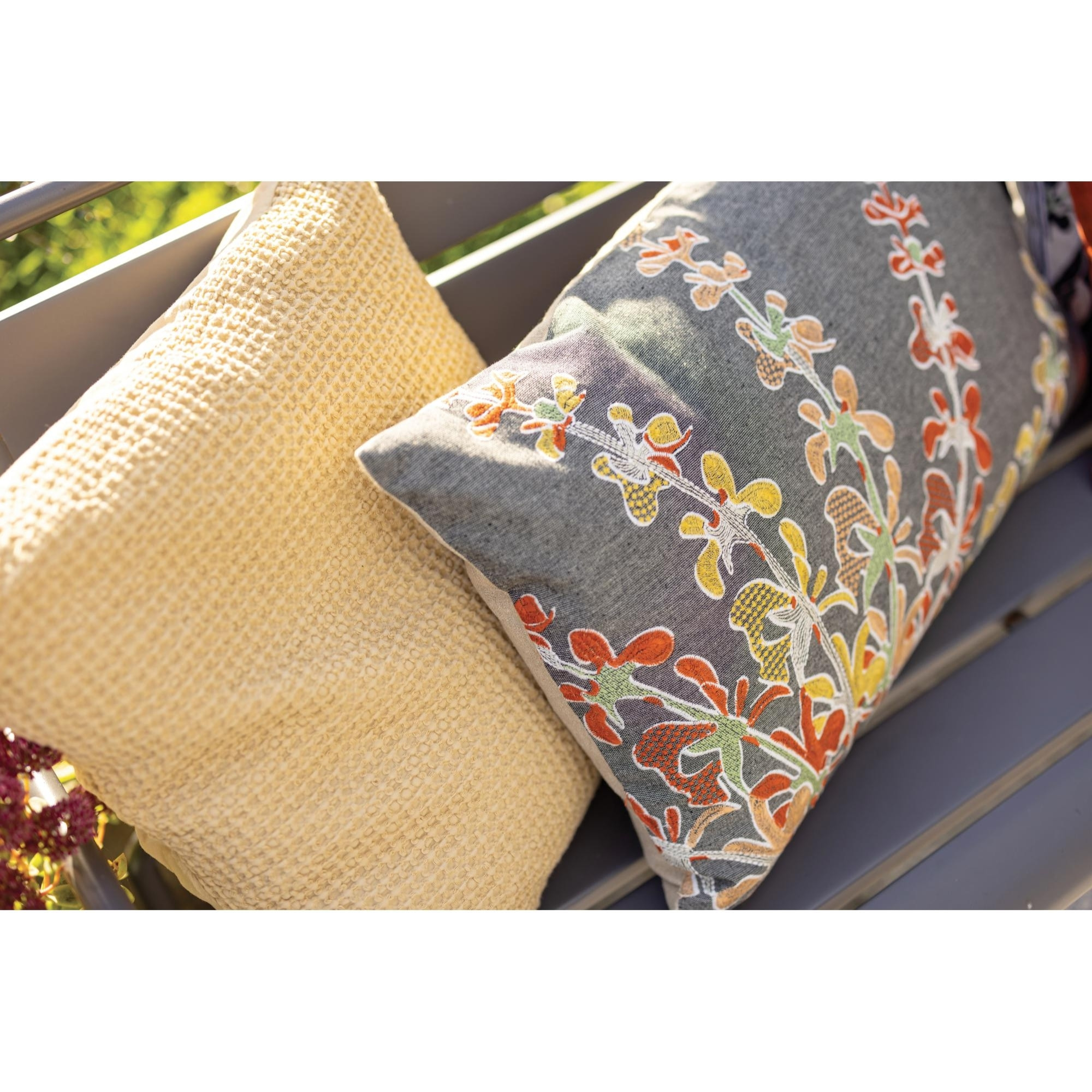 Housse de coussin stonewashed Maia