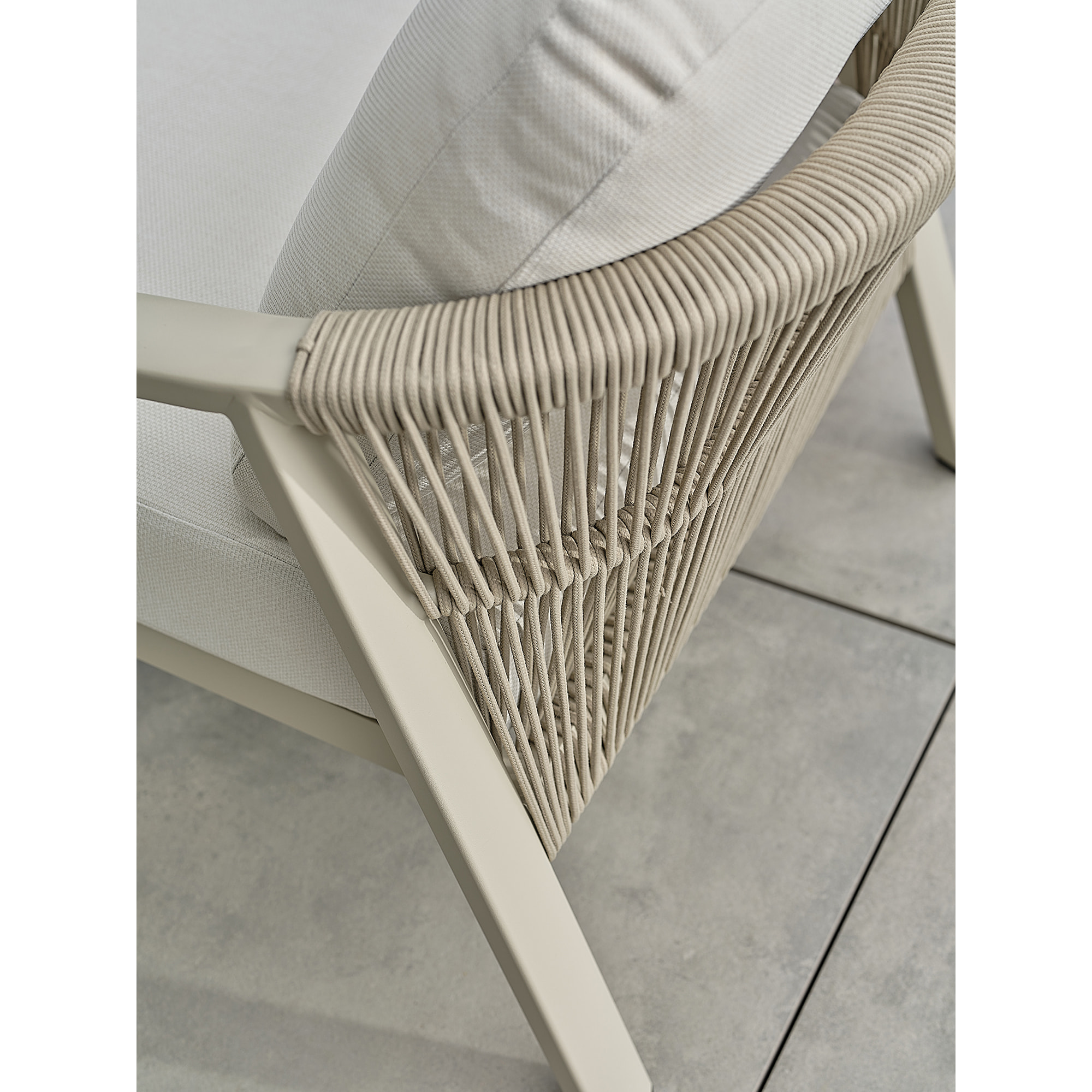 KELIA - Salon bas de jardin 5 places - Grège