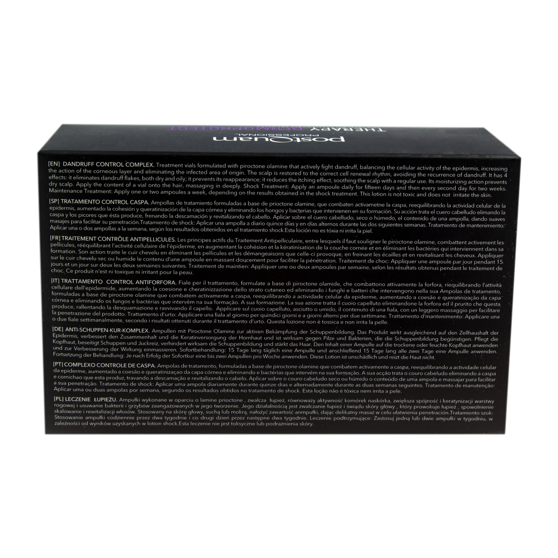 Soin pellicules dermoprotect - tous les types de cheveux - 12x9 ml