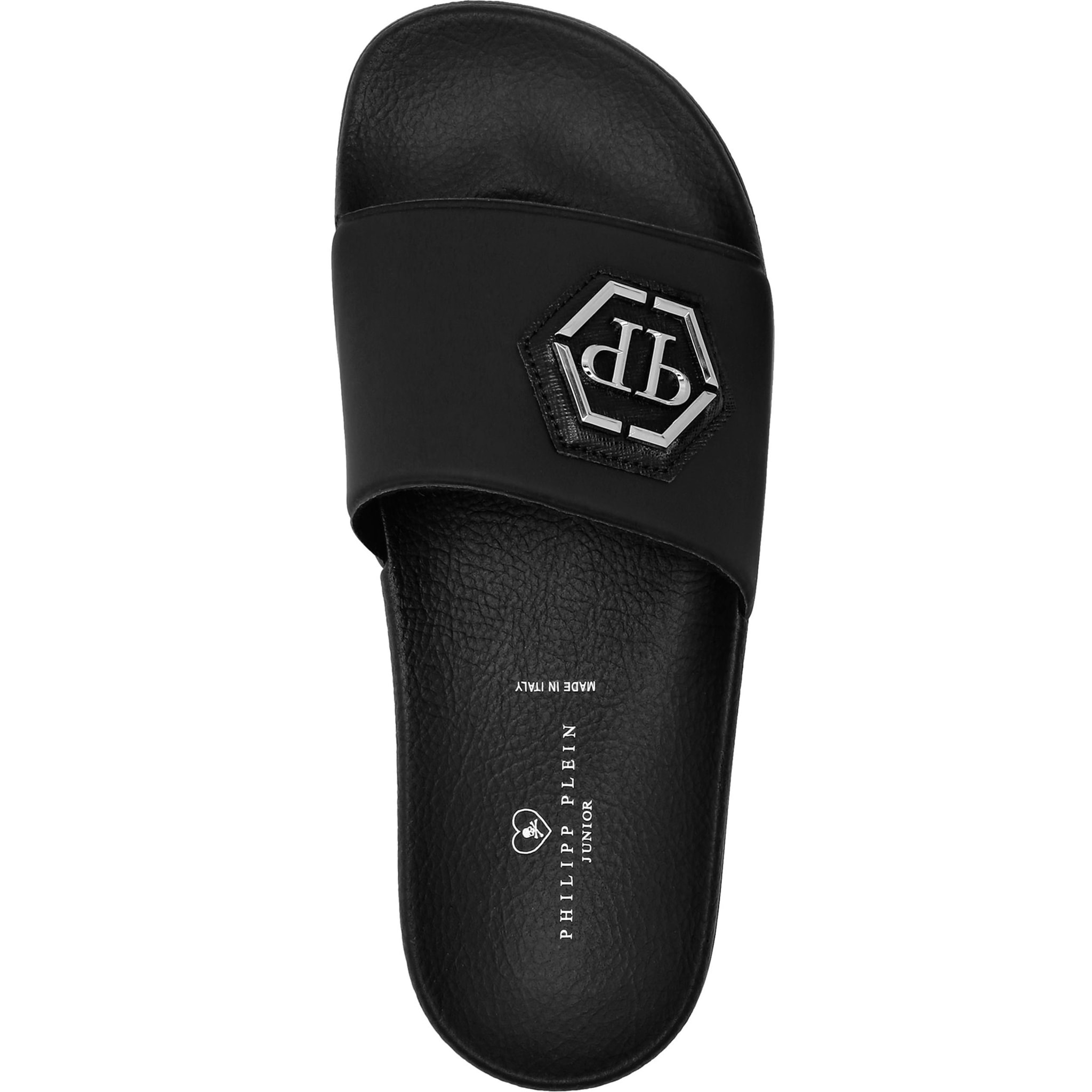 PHILIPP PLEIN Flat Gummy Sandals HEXAGON