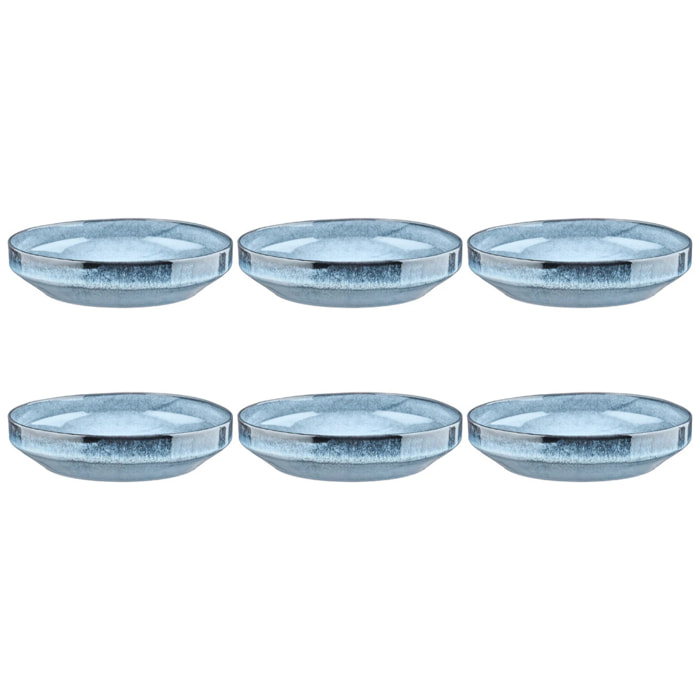 Assiette creuse GENESIS Ø21cm - 6 pièces - Mer