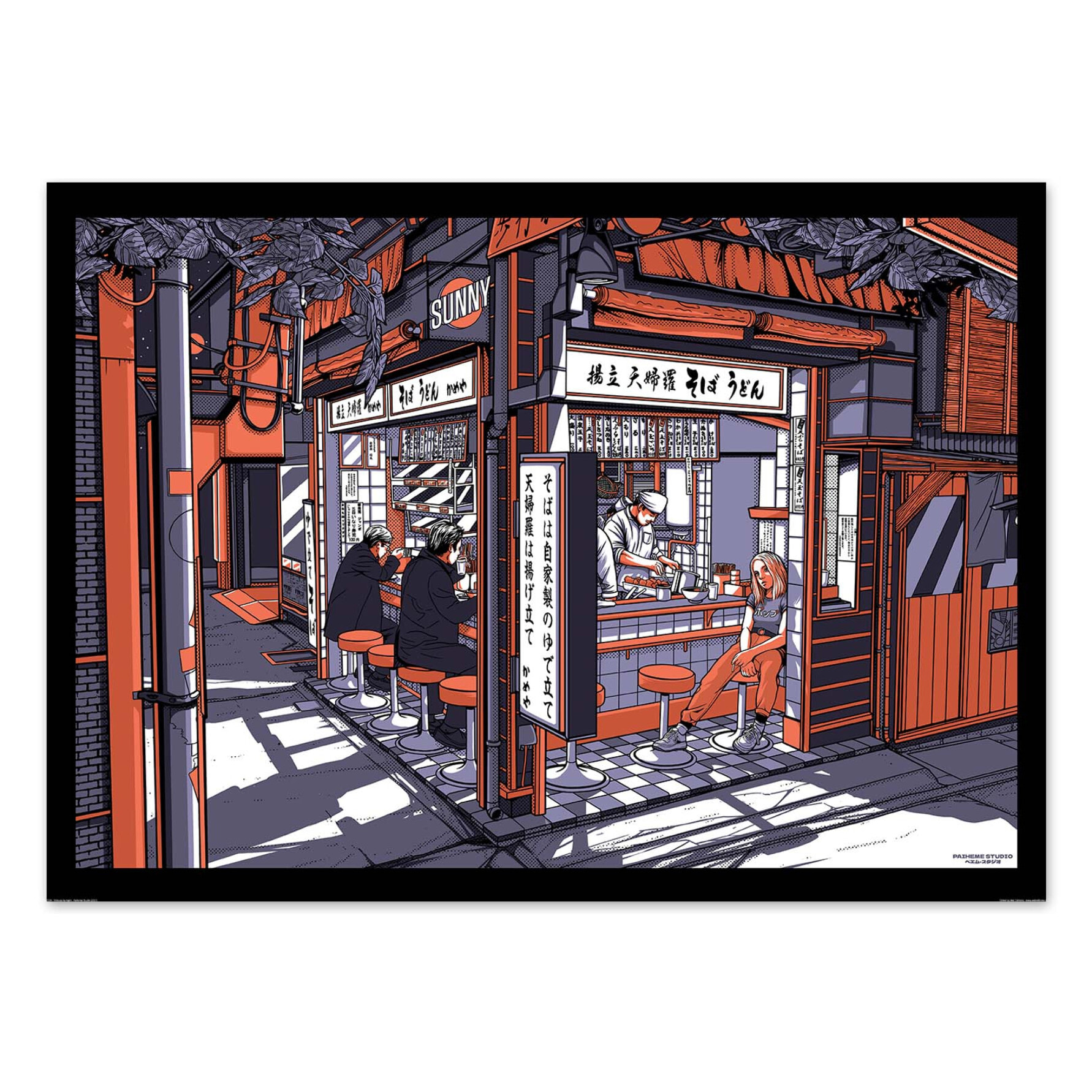 Affiche - Shibuya by night - Paiheme Studio