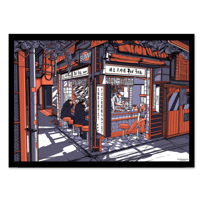 Affiche - Shibuya by night - Paiheme Studio