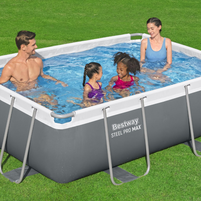 Bestway Piscine hors sol - Rectangulaire - Steel Pro Max - 282 x 196 x 84 cm