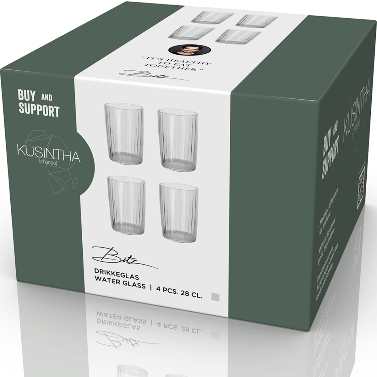 Set de 4 verres à eau 28cl