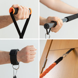 Pack système d'entraînement portable avec guide d'exercices et gilet sauna homme L InnovaGoods