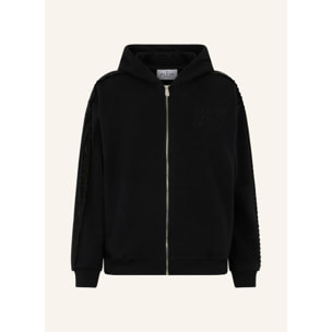 PHILIPP PLEIN Zip Hoodie Strass Band