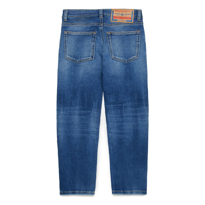 Jeans - modello dritto - cotone - blu denim