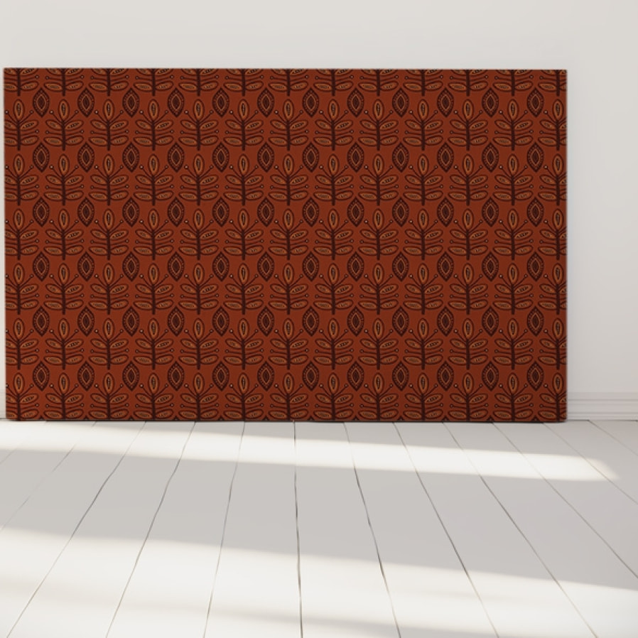 Tête de lit Herbe | Coloris Ocre rouge | Largeur au choix