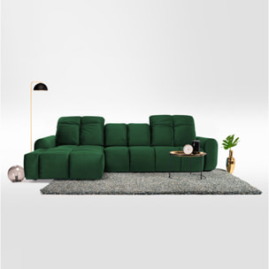 Canapé Velours Angle gauche Anacapri - 3 Places