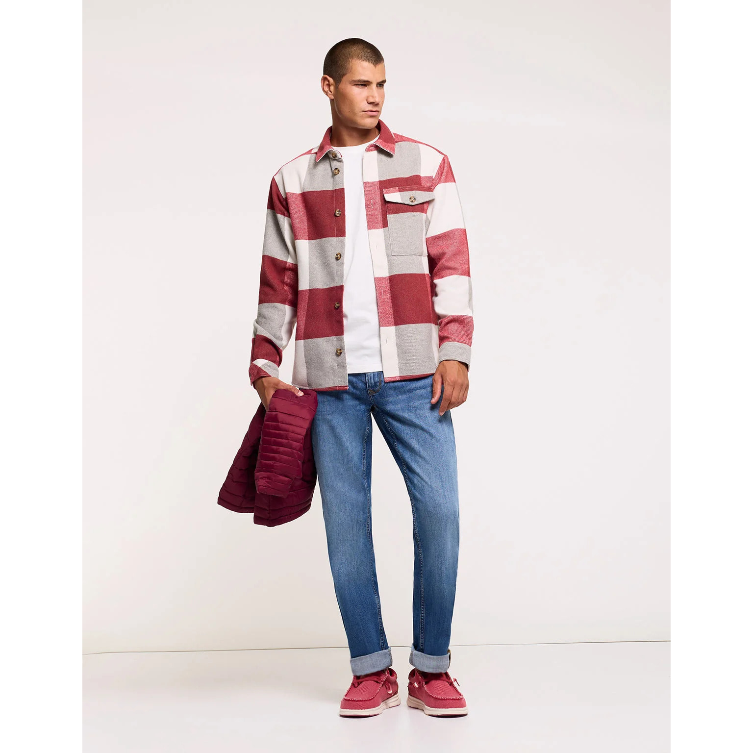 Sobrecamisa a Cuadros Rojo - Manem