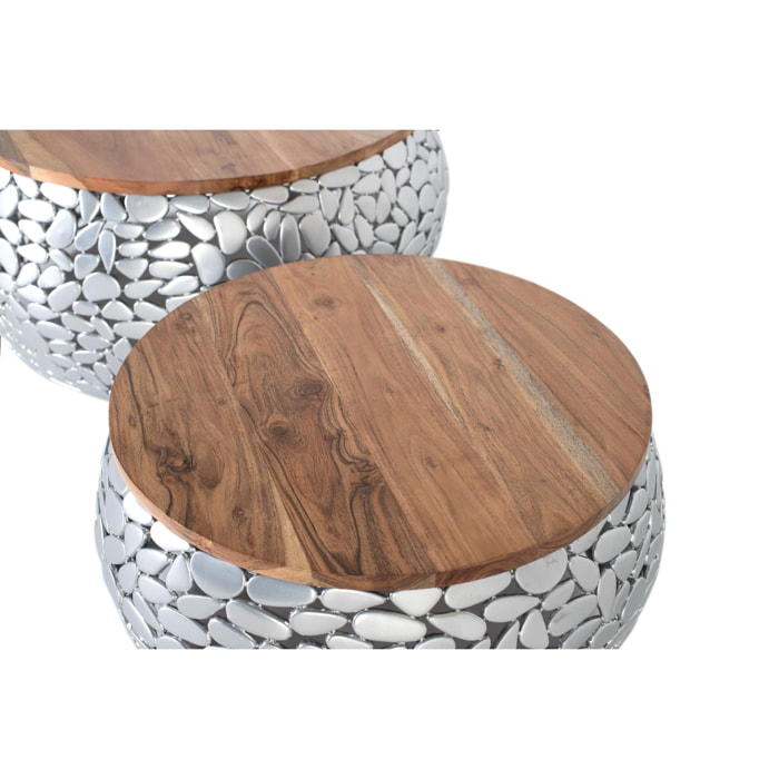 2 tables basses 30x55x55cm