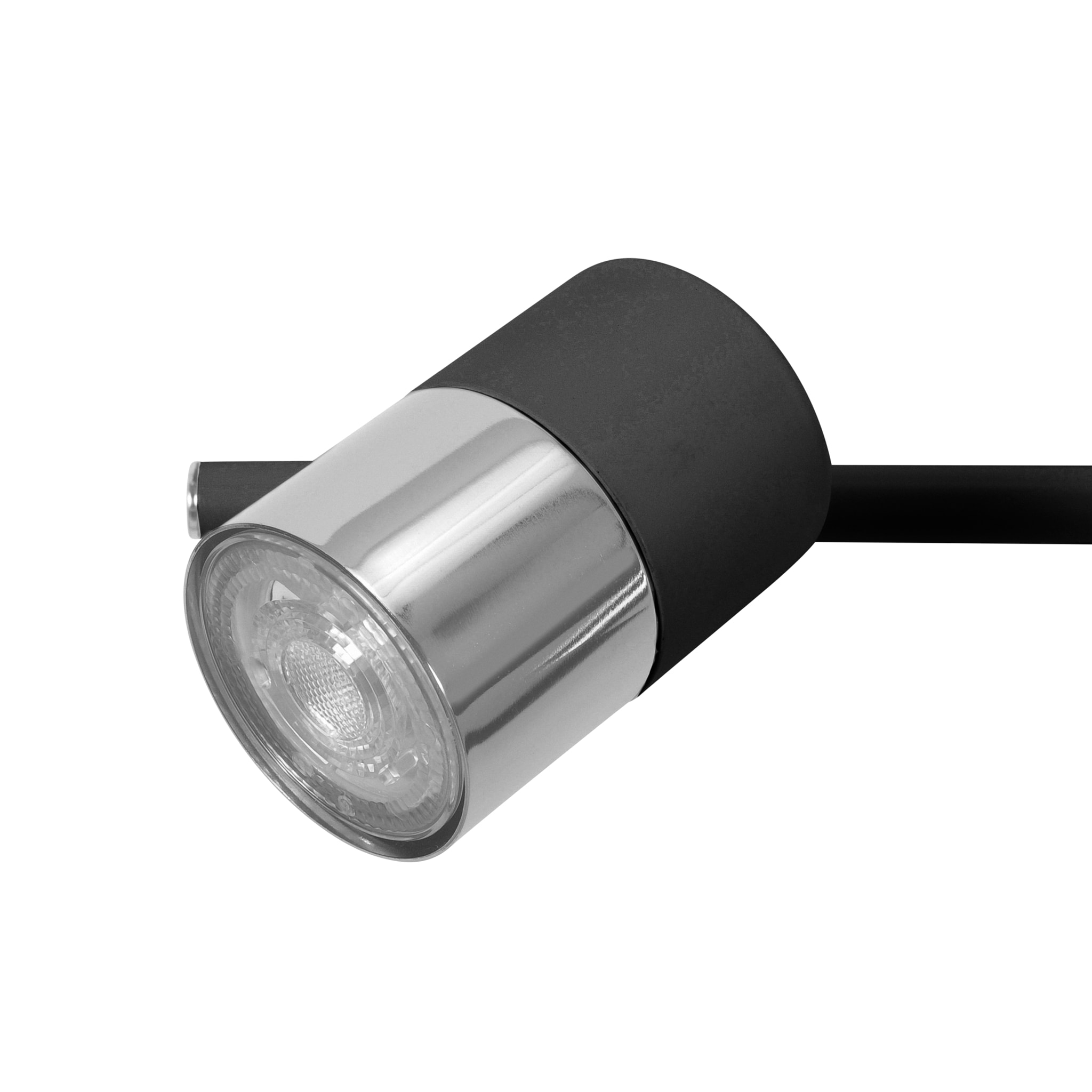 Forlight Focos Cloc Triplex Negro - Iluminación Moderna para Hogar, Aluminio Resistente, Personalización con Bombilla Ideal, Diseño Elegante y Funcional, Serie Decorativa