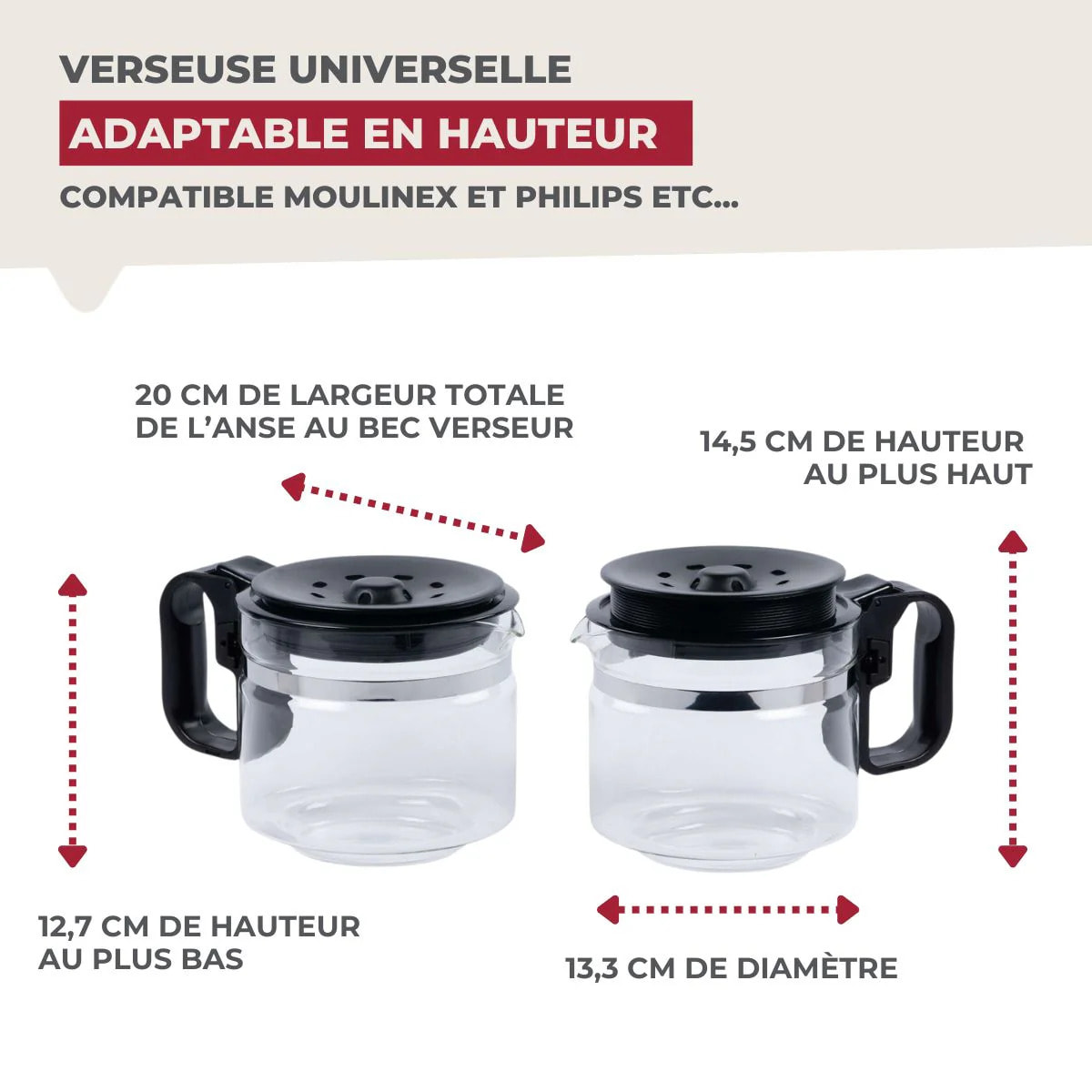 Verseuse universelle pour cafetière American Tradition Fackelmann Basic