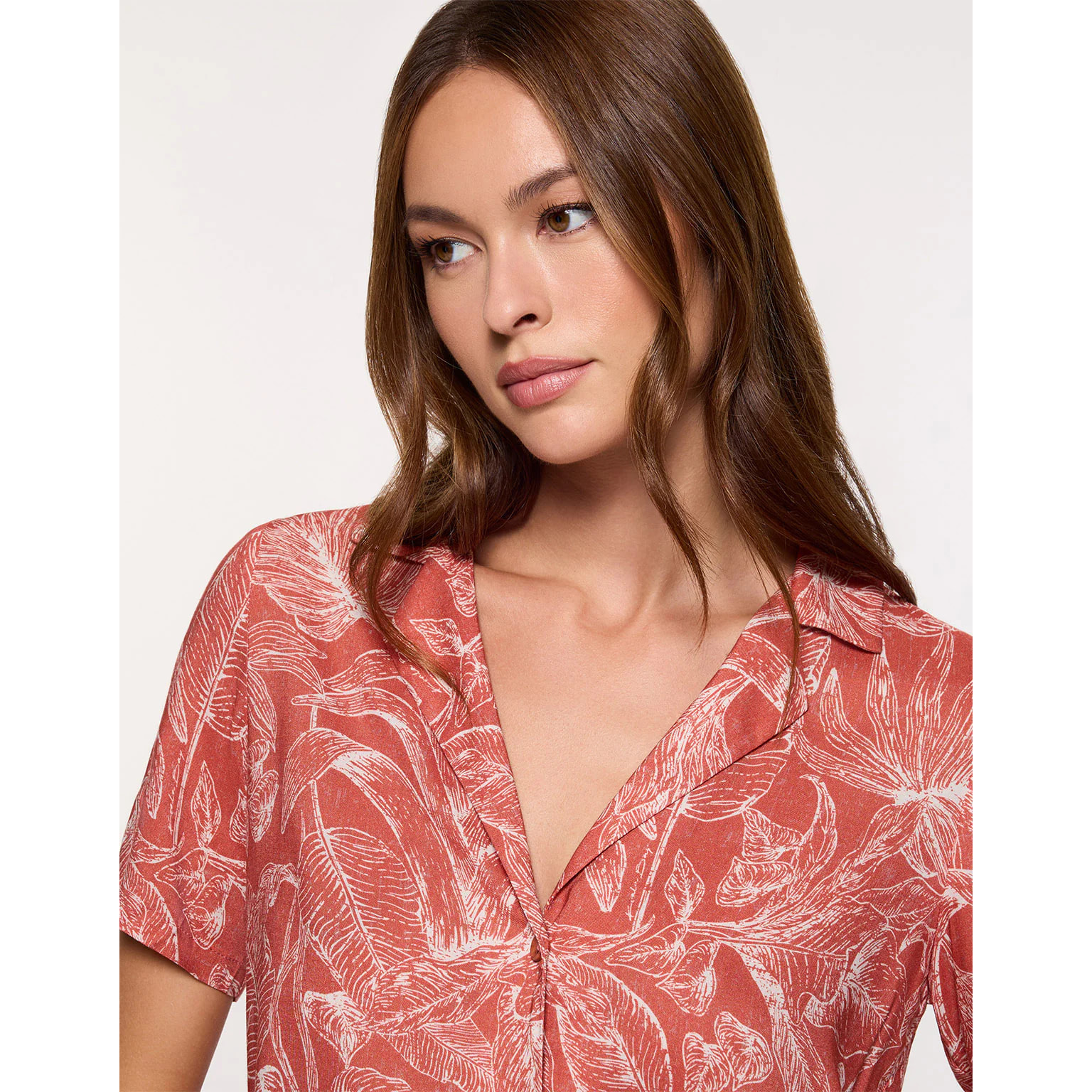 Camisa Manga Corta Naranja - Bajui