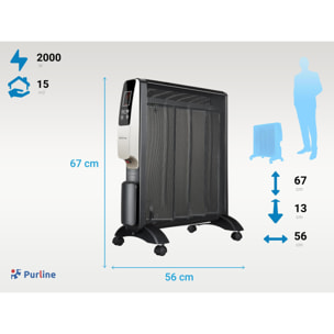 Radiatore elettronico a mica 2000W